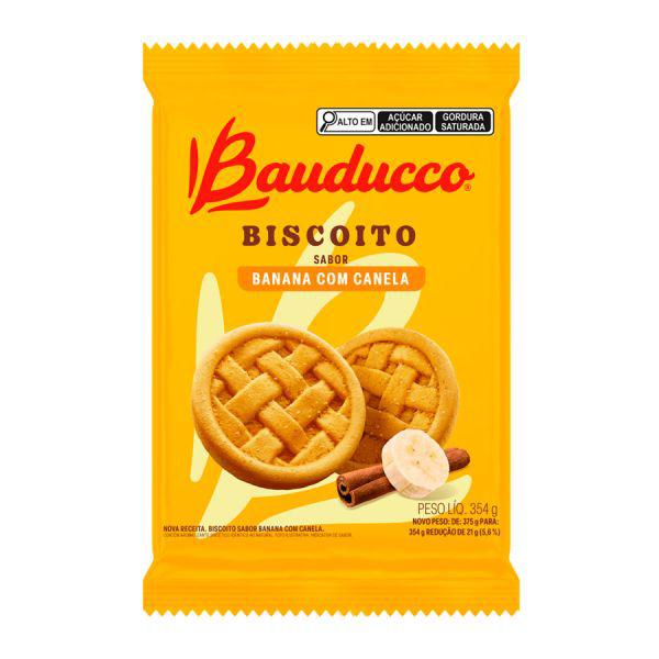 BISCOITO AMANTEIGADO 354G BANANA/CANELA