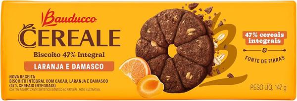 BISCOITO CEREALE LARANJA E DAMASCO 147G BAUDUCCO