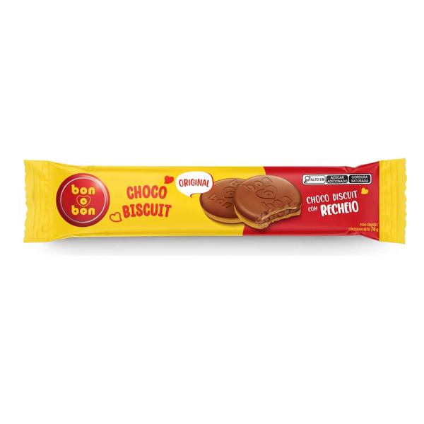 BISCOITO CHOCO BISCUIT BONOBON 76G ARCOR
