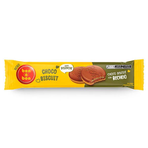 BISCOITO CHOCO BISCUIT PISTACHE BONOBON 76G ARCOR
