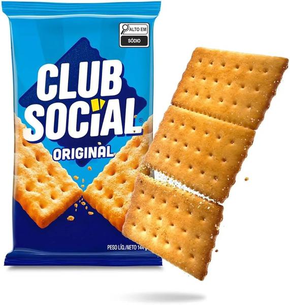 BISCOITO CLUB SOCIAL 06UN 144G TRADICIONAL NABISCO