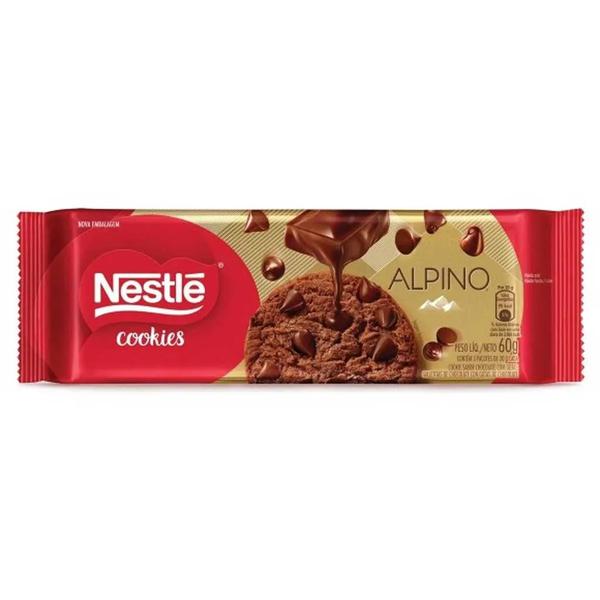 BISCOITO COOKIES ALPINO GOTAS CHOCOLATE 60G NESTLE