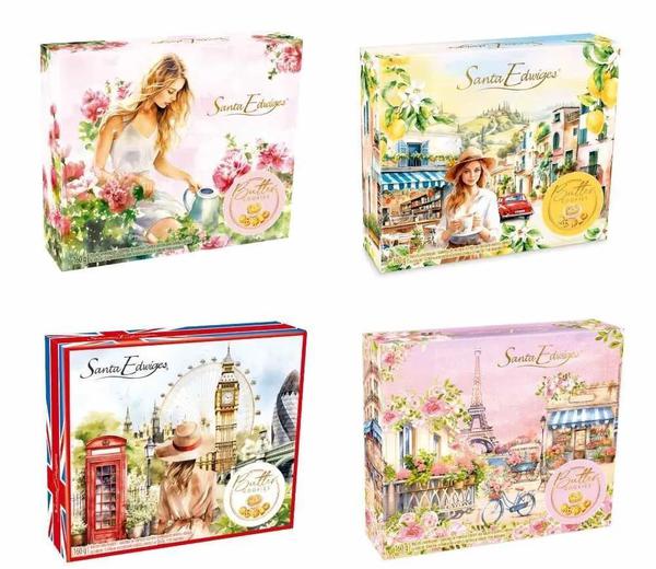 BISCOITO COOKIES CAIXA DANISH PRESENTE 160G STA EDWIGES