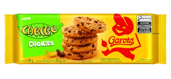 BISCOITO COOKIES CARIBE 60G GAROTO
