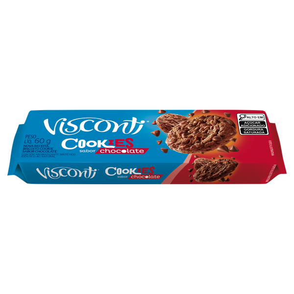 BISCOITO COOKIES CHOCOLATE 60G VISCONTI