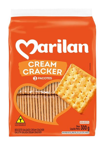 BISCOITO CREAM CRACKER 300G MARILAN