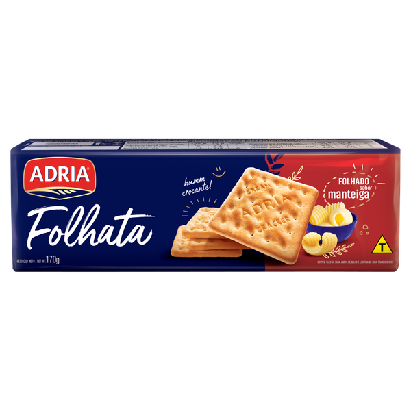 BISCOITO FOLHATA CRACKER  170G ADRIA