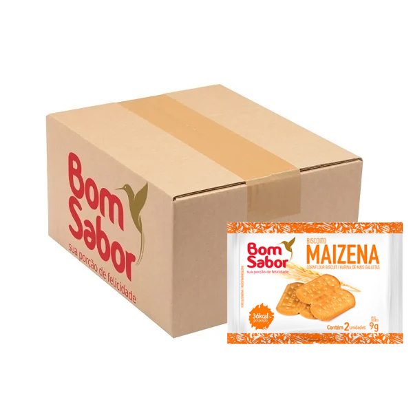 BISCOITO MAIZENA 9G 180 UN BOM SABOR