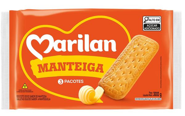 BISCOITO MANTEIGA 300G MARILAN