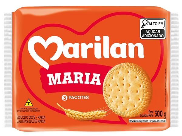 BISCOITO MARIA 300G MARILAN