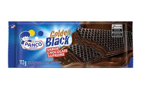 BISCOITO WAFER GOLDEN BLACK SUPREME 112G PANCO