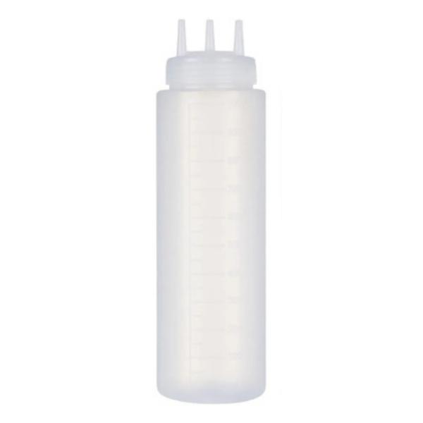 BISNAGA PLASTICA 3 SAIDAS 700ML UN CONFEITUDO