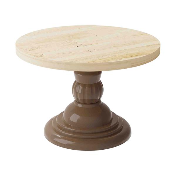 BOLEIRA RUSTICA 23CM MARROM COM PE LAPIDADO UN PRODUFEST