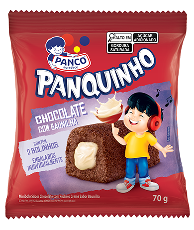 BOLINHO PANQUINHO CHOCOLATE COM BAUNILHA 70G PANCO