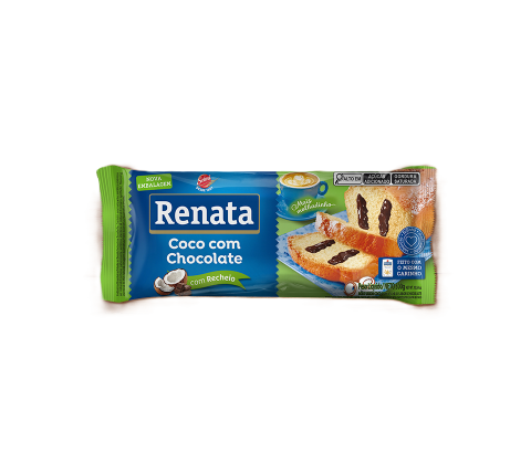 BOLO COCO RECHEIO CHOCOLATE 300G RENATA