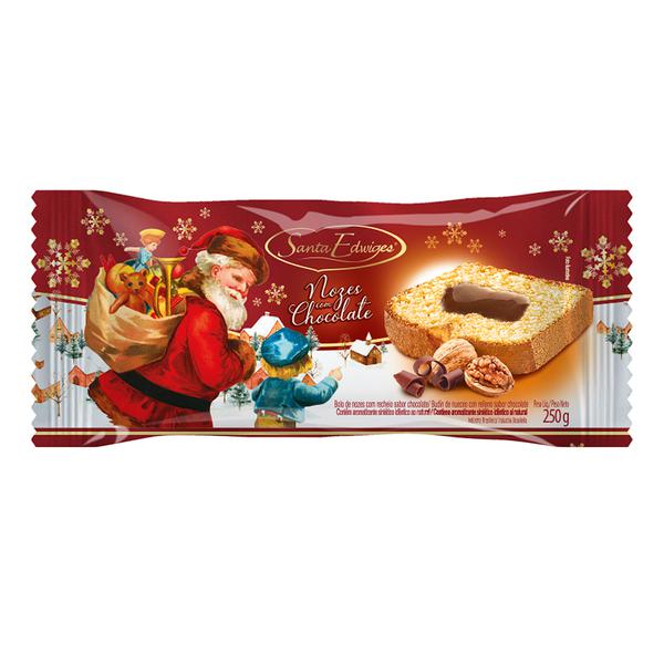 BOLO NOZES COM RECHEIO CHOCOLATE 250G STA EDWIGES