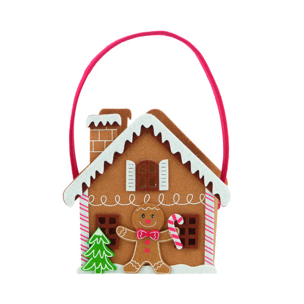 BOLSA FELTRO CASA NATALINA CLR 20,5CM UN CROMUS