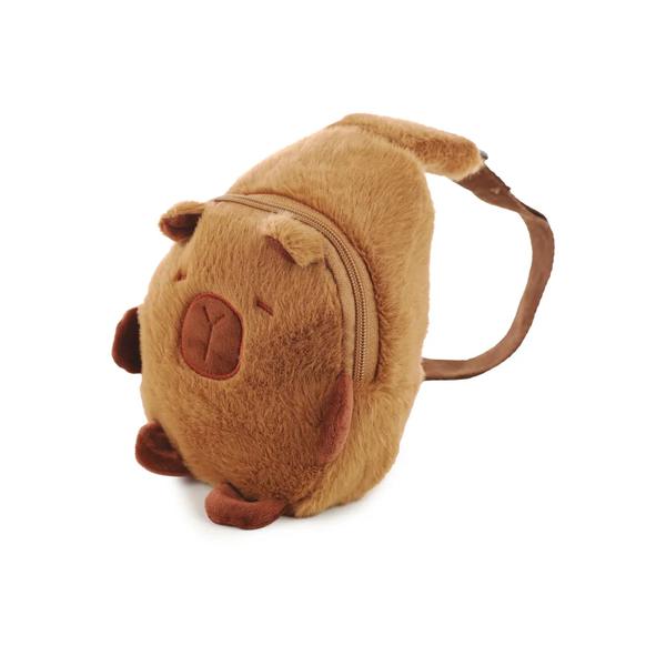 BOLSINHA CAPIVARA MARROM 25CM UN CROMUS