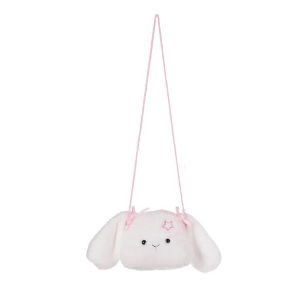 BOLSINHA PELUCIA COELHO ALCA TRANCADA BCO UN CROMUS