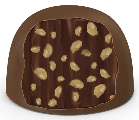 BOMBOM CHOCOLATE AO LEITE FLOCOS CROCANTES KG TIQUINHO