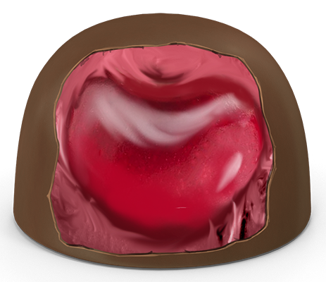 BOMBOM CHOCOLATE MEIO AMARGO COM CEREJA KG TIQUINHO