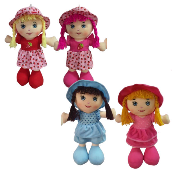 BONECA DE PANO 35CM REF.CH2306 UN SUNN TOYS