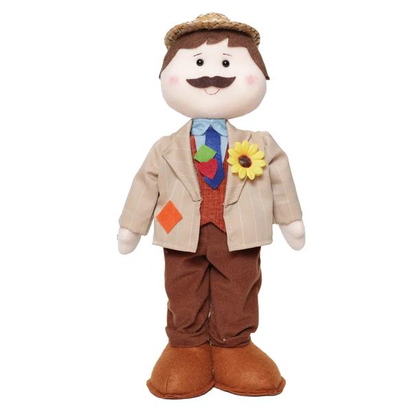 BONECO NOIVO CAIPIRINHA JOSE 40CM UN CROMUS