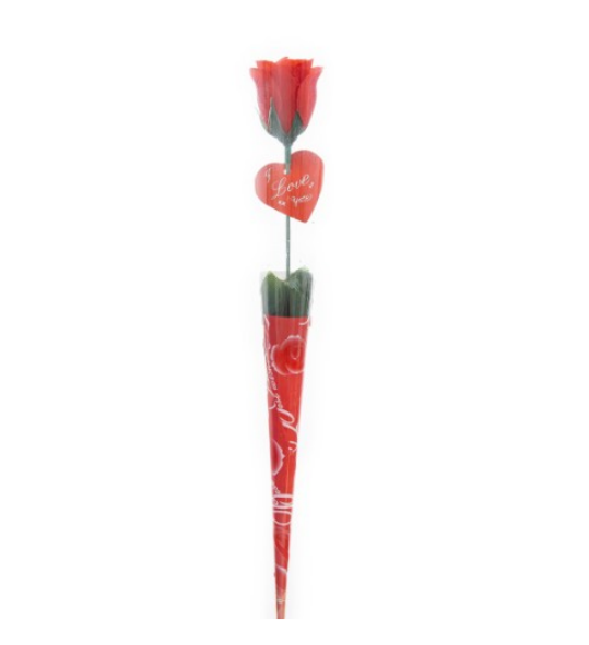 BOTAO UNITARIO 30CM VERMELHO UN BELA FLOR