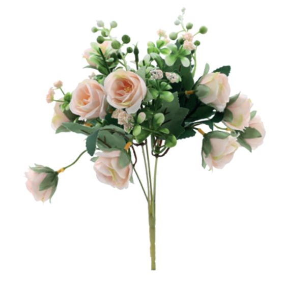 BUQUE DE MINI ROSAS 8X32CM CHA UN CROMUS