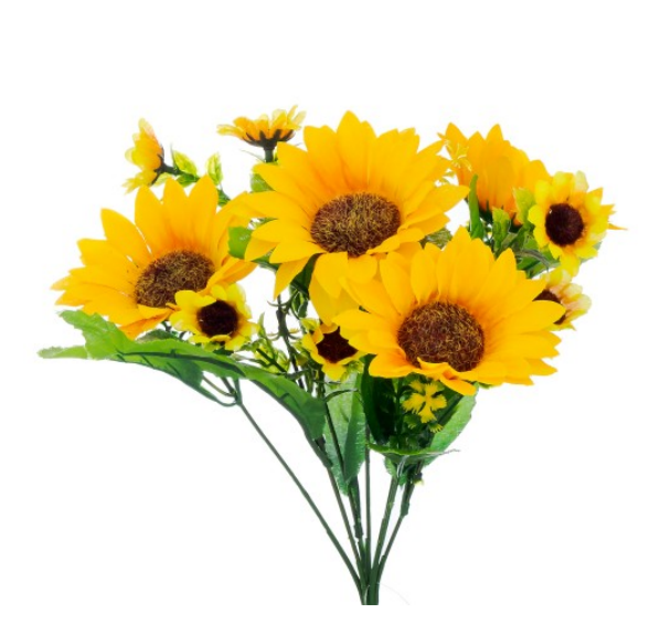 BUQUE GIRASSOL AMARELO 32CMX7 UN BELA FLOR