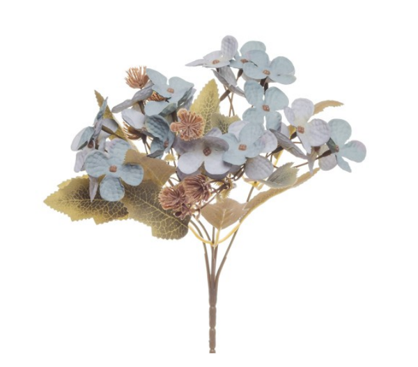 BUQUE HORTENCIA ANA 35CM AZUL UN BELA FLOR