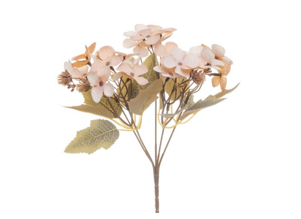 BUQUE HORTENCIA ANA 35CM SALMAO UN BELA FLOR