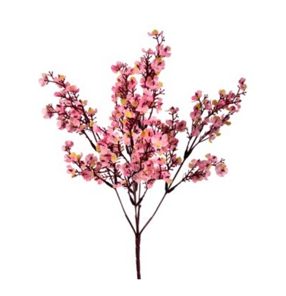 BUQUE MINI MOSQUITINHO 32CM ROSA UN BELA FLOR