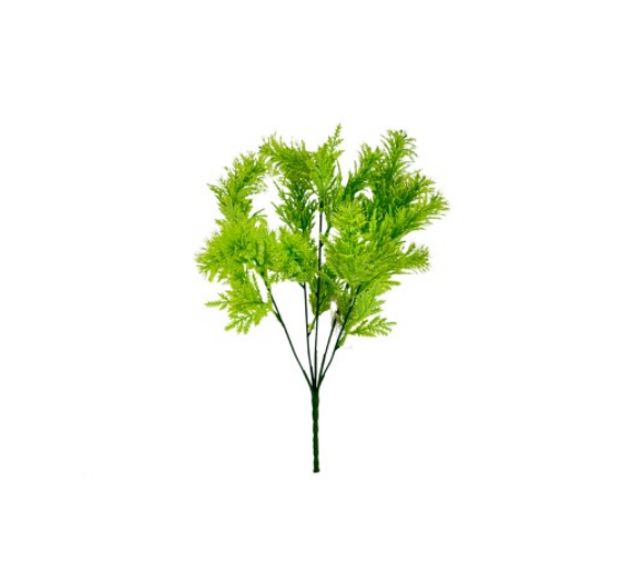 BUQUE SAMAMBAIA ASPARGO 34CM VERDE COM 15 FOLHAS UN BELA FLOR