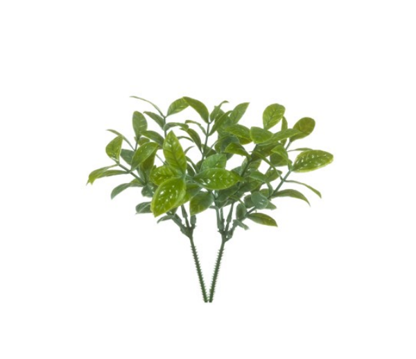 BUQUE VERDINHO 25CM BRANCO UN BELA FLOR