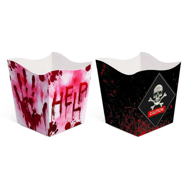 CACHEPOT HELP HALLOWEEN COMPOSE 9,5X9,5X9,5 C/8 UN CROMUS
