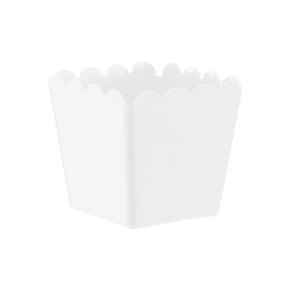 CACHEPOT PLASTICO BRANCO UN MIRANDINHA