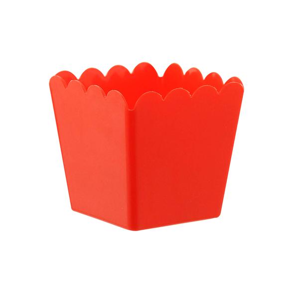 CACHEPOT PLASTICO VERMELHO UN MIRANDINHA