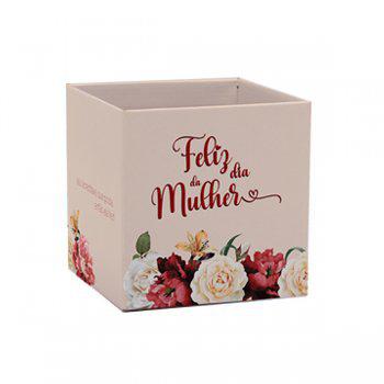 CACHEPOT QUADRADO P15 DIA DAS MULHERES UN XINGO