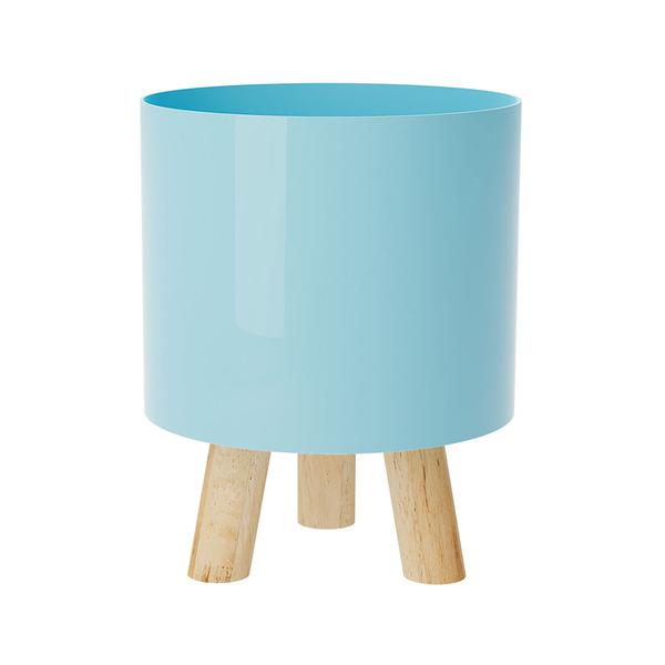 CACHEPOT RETRO 15CM AZUL CANDY UN PRODUFEST