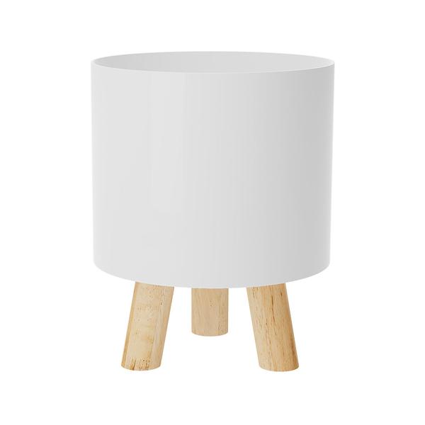 CACHEPOT RETRO 15CM BRANCO UN PRODUFEST