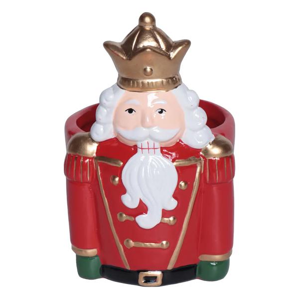 CACHEPOT SOLDADO CHUMBO VRM/OURO/BRANCO 7,6CMX11,6CM UN CROMUS
