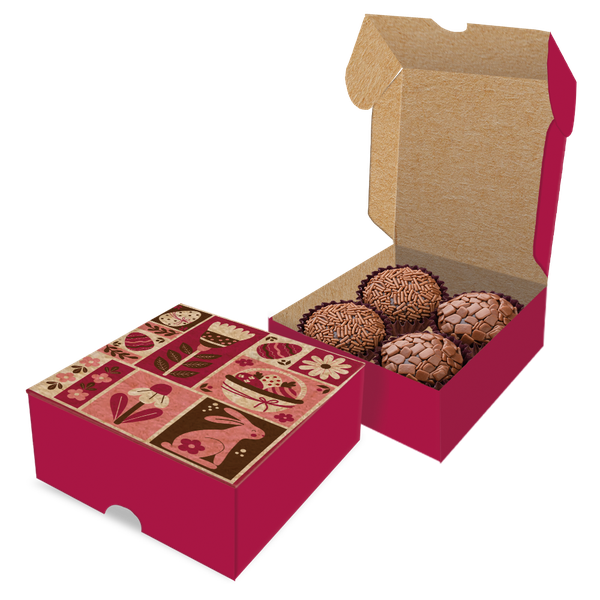 CAIXA 4 DOCES PASCOA CHERRY UN FESTCOLOR