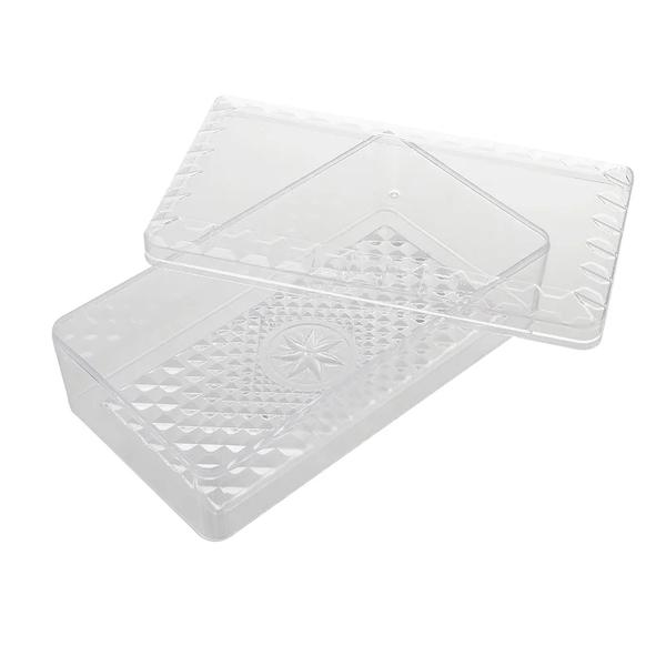 CAIXA ACRILICA LAPIDADA 12X22X7CM UN MIRANDINHA