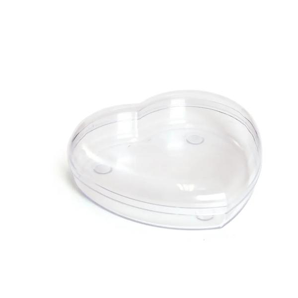 CAIXA ACRILICO CORACAO TRANSP 16,8X15X4,5CM 1UN CROMUS
