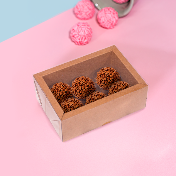 CAIXA ALTA COM MOLDURA 6 DOCES KRAFT 10UN IDEIA