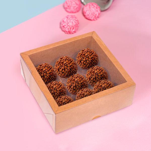 CAIXA ALTA COM MOLDURA 9 DOCES KRAFT 10UN IDEIA