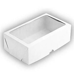 CAIXA BRANCA COM VISOR 10X7X3,5CM UN ZIPACK