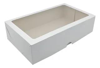CAIXA BRANCA COM VISOR 21,5X14,5X6,5CM UN ZIPACK
