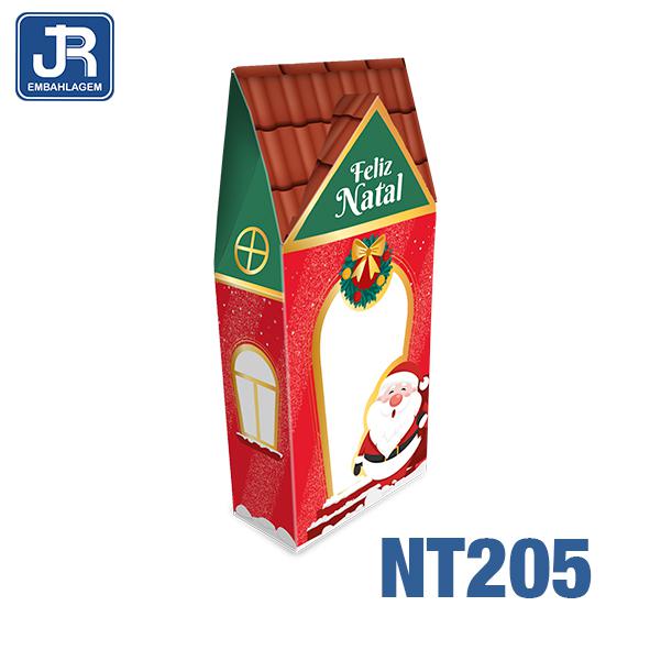 CAIXA CASINHA COM VISOR 9,5X4,5X20CM CASINHA DO NOEL UN JR EMBALAGENS